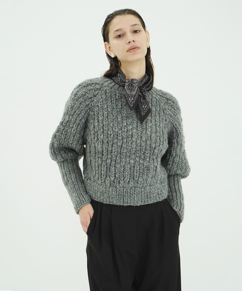 CLANE（クラネ） カーディガン W FACE CHUNKY HAND KNIT CARDIGAN