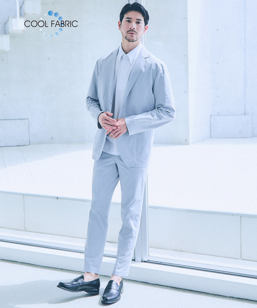 【未使用】ABAHOUSE セットアップ スーツ　グレー　48 L ABAHOUSE GRAY セットアップ 48 ライトグレー メンズ : ZOZOTOWN Yahoo