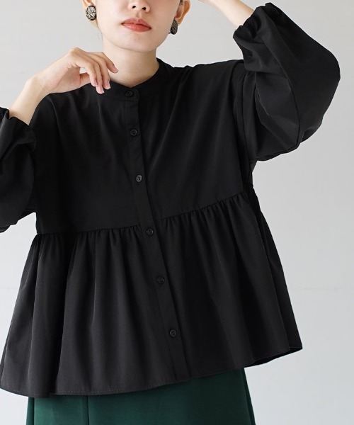 「zootie」 長袖ブラウス M ライトグレー レディース_画像3