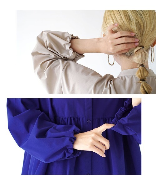「zootie」 長袖ブラウス M ライトグレー レディース_画像8