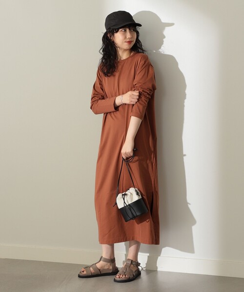 ワンピース ATON / スビン ロングスリーブドレス ATON スビン