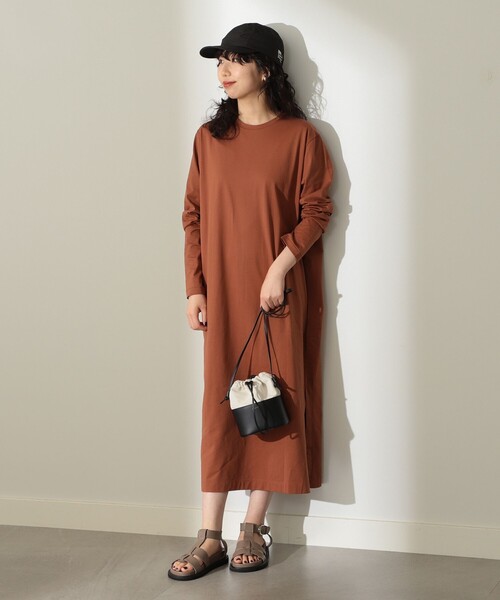 ワンピース ATON / スビン ロングスリーブドレス ATON スビン