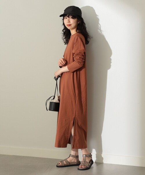 ワンピース ATON / スビン ロングスリーブドレス ATON スビン