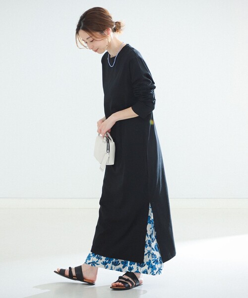 ワンピース ATON / スビン ロングスリーブドレス ATON スビン