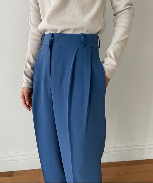 特価お得 パンツ スラックス tuck wide 