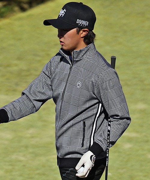 DIVINER GOLF グレー系チェック セットアップ L DIVINER GOLF グレー系チェック セットアップ L