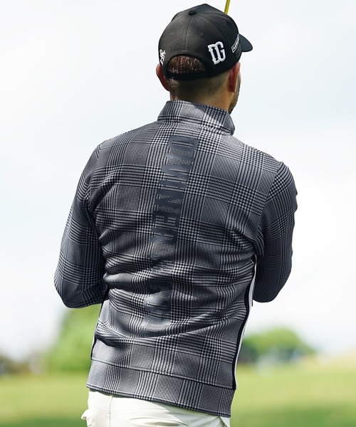 ゴルフウェアセット ブラック/チェック柄 新品未使用 ゴルフウェア レディース ゴルフ 長袖 セットアップ ギンガムチェック