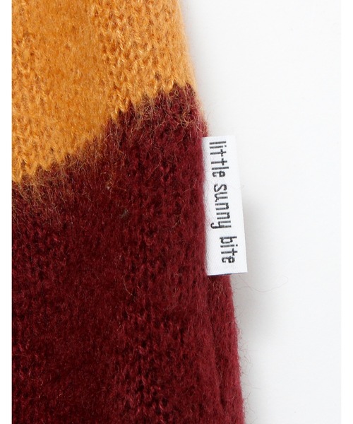 Little sunny bite カーディガン /Little bite/Stripe knit