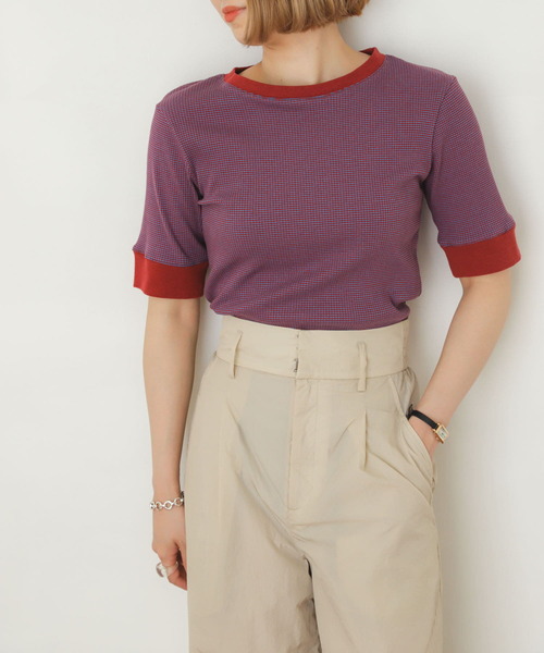 SENSE OF PLACE by URBAN RESEARCH tシャツ リンガーボーダーT