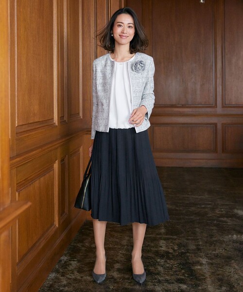 J.PRESS ジャケット ノーカラージャケット ファンシーツイード