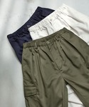ワイドパンツ カーゴパンツ タックワイドストレ...の詳細画像1