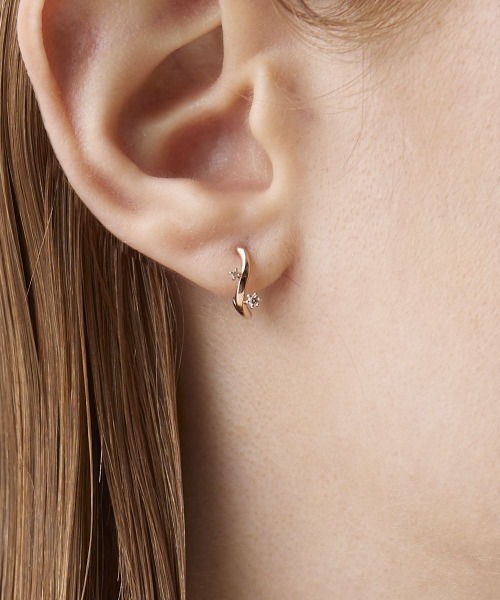Canal ４℃ K10 ピアス CANAL 4℃（カナルヨンドシー） ピアス K10ピンクゴールド ピアス