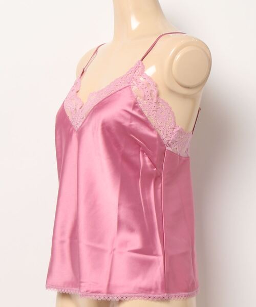 PEACH JOHN レーストリムサテンキャミ レディース : ZOZOTOWN