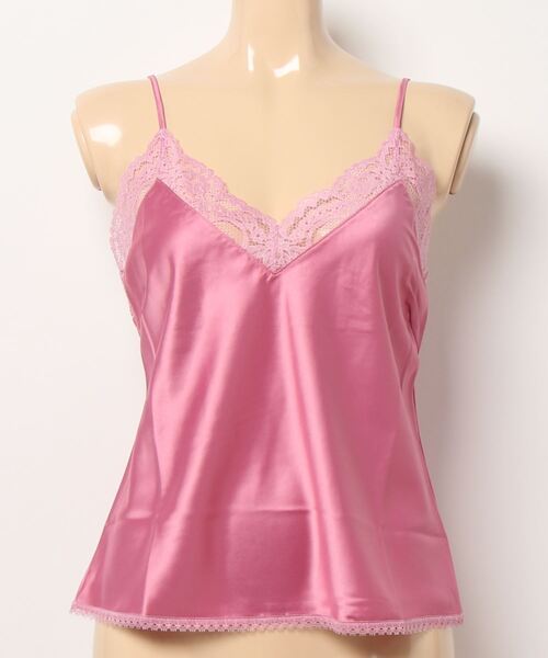PEACH JOHN レーストリムサテンキャミ レディース : ZOZOTOWN