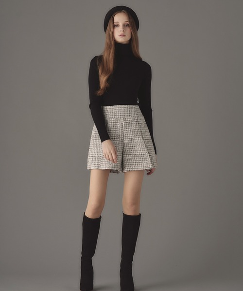 パンツ emiriawiz Classical tweed tuck pants emiriawiz パンツ Classical tweed tuck pants レディース