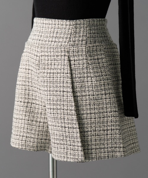 パンツ emiriawiz Classical tweed tuck pants emiriawiz パンツ Classical tweed tuck pants レディース