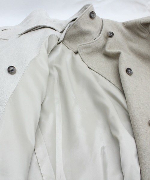 RNA-N ステンカラーコート コート C0769 スタンドカラーウールコート  