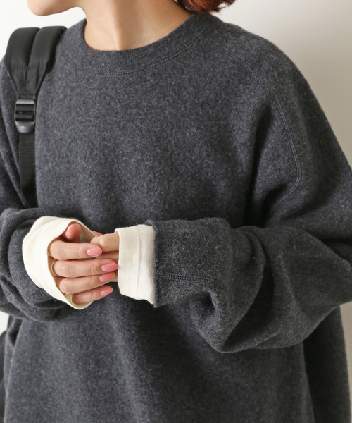 Spick＆Span（スピック アンド スパン） ニット 強縮ウール クルー