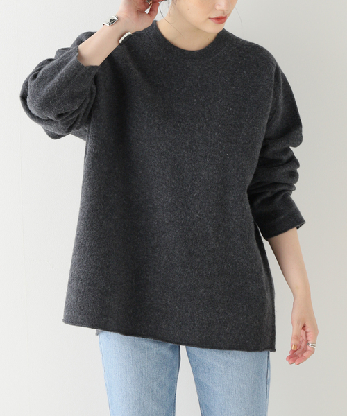 Spick＆Span（スピック アンド スパン） ニット 強縮ウール クルー