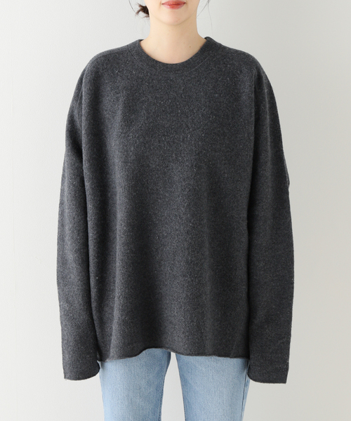 スピック＆スパン 2023定価14300円クルーネックウールニットプルオーバー 手洗い可 / 追加》18G クルーネックプルオーバー（ニット/セーター