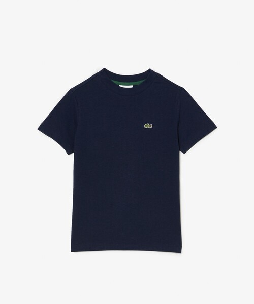 LACOSTE ロゴパッチ Tシャツ LACOSTE tシャツ JUNIORベーシックワニロゴパッチTシャツ キッズ