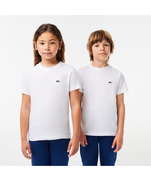 【関送無料】 Lacoste ラコステ ロゴパッチ 人気 Tシャツ LACOSTE tシャツ JUNIORベーシックワニロゴパッチTシャツ キッズ