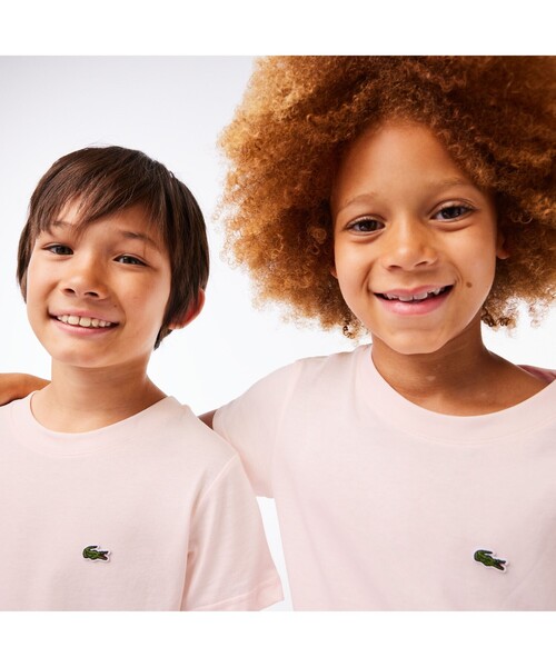 LACOSTE tシャツ JUNIORベーシックワニロゴパッチTシャツ キッズ 子供 