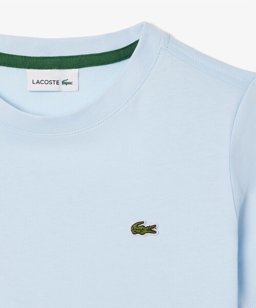 LACOSTE tシャツ JUNIORベーシックワニロゴパッチTシャツ キッズ