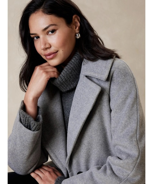 BANANA REPUBLIC FACTORY STORE」 チェスターコート S ブルー 