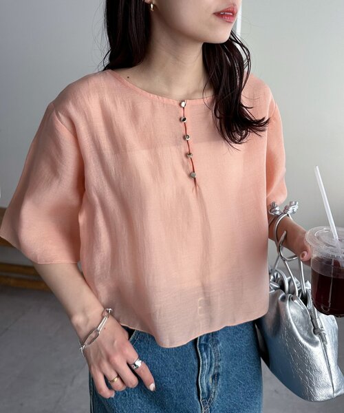 Discoat（ディスコート） ブラウス シャツ 「新色追加!/WEB限定」前後