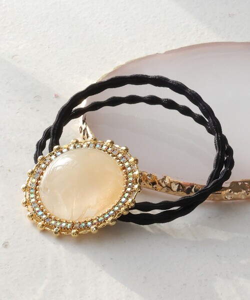 ヘアゴム TEE STEVEN ALAN ヘアゴム 「SASKIA DIEZ」WOOD HAIR TIE/ヘアゴム