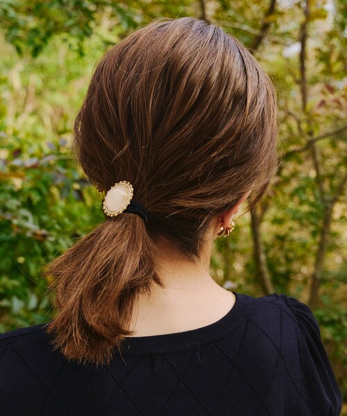 AAA ヘアゴム BILL WALL LEATHER ヘアゴム Concho Button with Hair Tie
