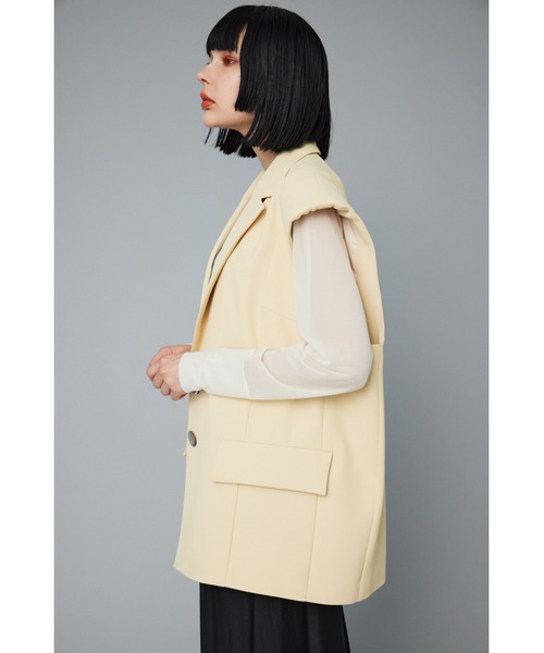 chieko+ round back zip vest タグ付き新品未使用