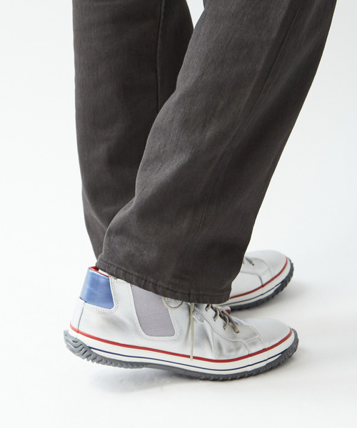 未使用級✨SPINGLE MOVE×メンズメルローズハイカットスニーカー グレー MEN'S MELROSE スニーカー 「別注」「SPINGLE/スピングル」MID CUT