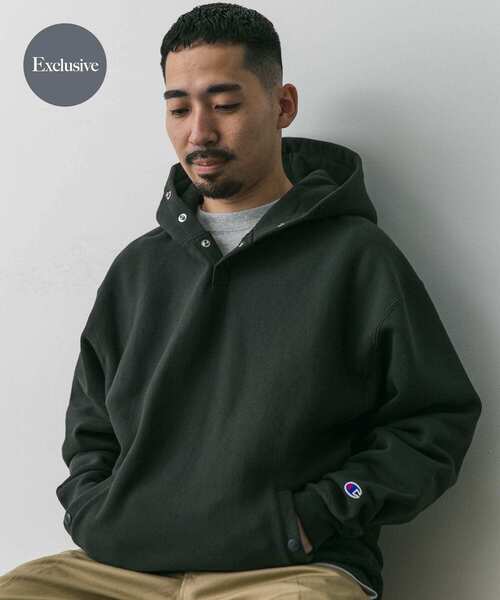 新品⭐️Champion パーカー★アーバンリサーチドアーズ⭐️グレー セール】 『別注』Champion×DOORS RW HALF SNAP PARKA