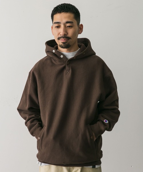 Champion パーカー 「別注」Champion×DOORS RW HALF SNAP PARKA