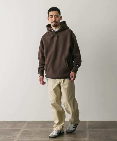 Champion グレー フード付きパーカー　DOORS Champion グレー フード付きパーカー DOORS - メルカリ