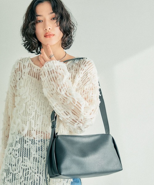 LEPSIM ショルダーバッグ バッグ フェイクレザーソフト