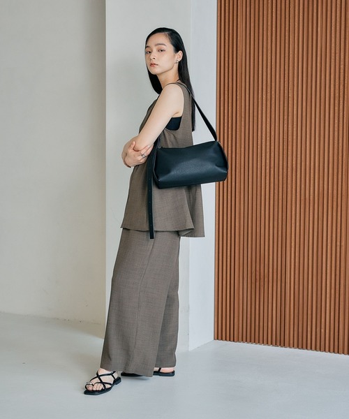 LEPSIM ショルダーバッグ バッグ フェイクレザーソフト