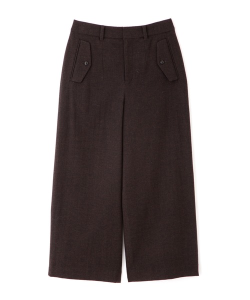 human woman パンツ TOPツイルガウチョパンツ レディース