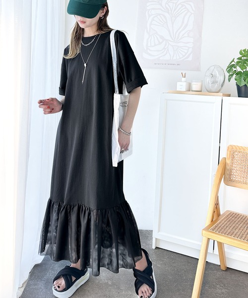 RED VALENTINO 「RED VALENTINO」 半袖ワンピース X-SMALL