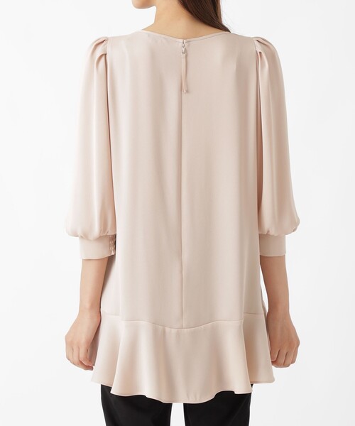 【新品未使用！29700→18000】TO BE CHIC チュニック40 TO BE CHIC 「TO CHIC」 7分袖チュニック 40 ブルー レディース