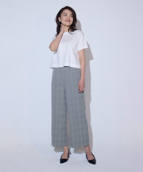 a.t愛様確認用 パンツ グレンチェック ワイドパンツ レディース : ZOZOTOWN