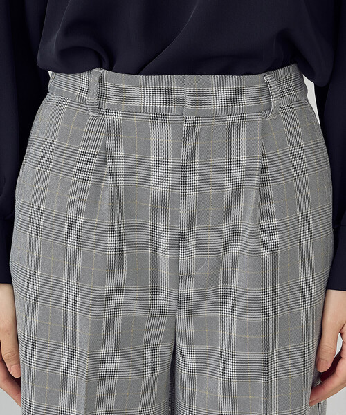パンツ グレンチェック ワイドパンツ レディース : ZOZOTOWN Yahoo!店