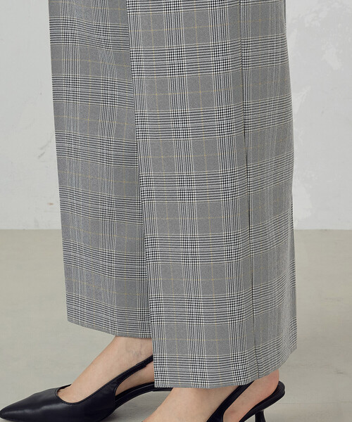 パンツ グレンチェック ワイドパンツ レディース : ZOZOTOWN Yahoo!店