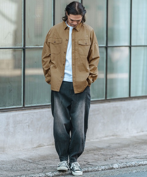 nowosミリタリーシャツ Johnbull 【セットアップ対応】シャツ ミリタリーシャツ メンズ