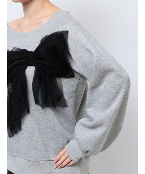 CALNAMUR tシャツ 2WAY RIBBON SWEAT/2WAYリボンスウェット