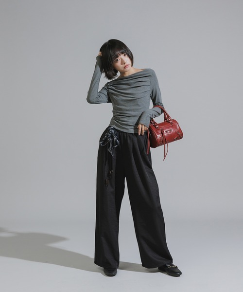 Chick tシャツ Off Shoulder Gather Tops / オフショルダーギャザー