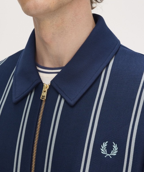 FRED PERRY フレッドペリー　ストライプジャージ FRED PERRY ジャージ Striped Collared Track Jacket