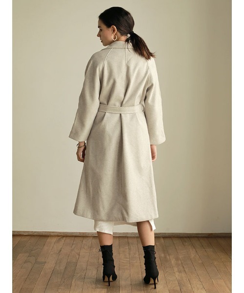 「ACYM」 チェスターコート FREE アイボリー レディース_画像7